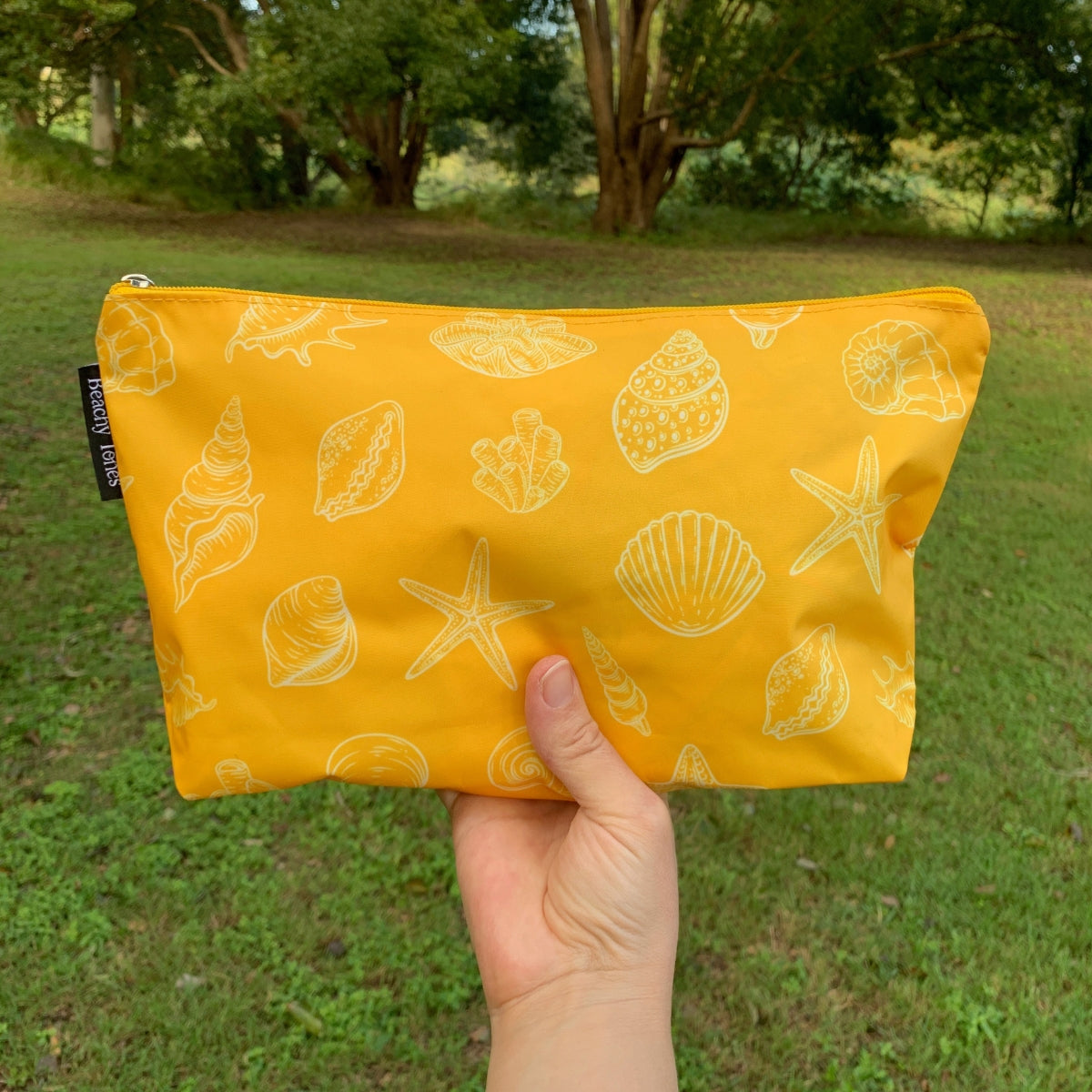 Beach Pouch - Sea Shells - Beachy Tones