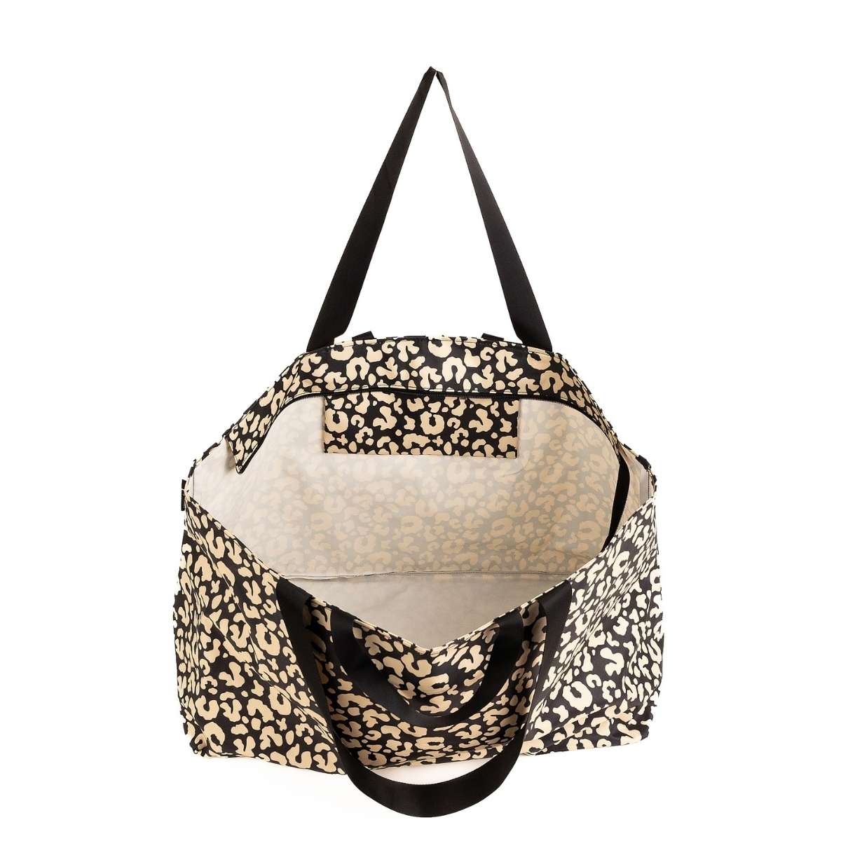 Leopard Print Inside Beach Bag Product Shot