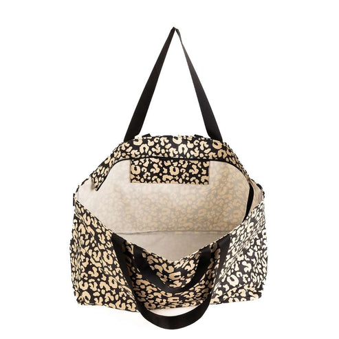 Rare Breed Pink Lauhala Print Beach Bag