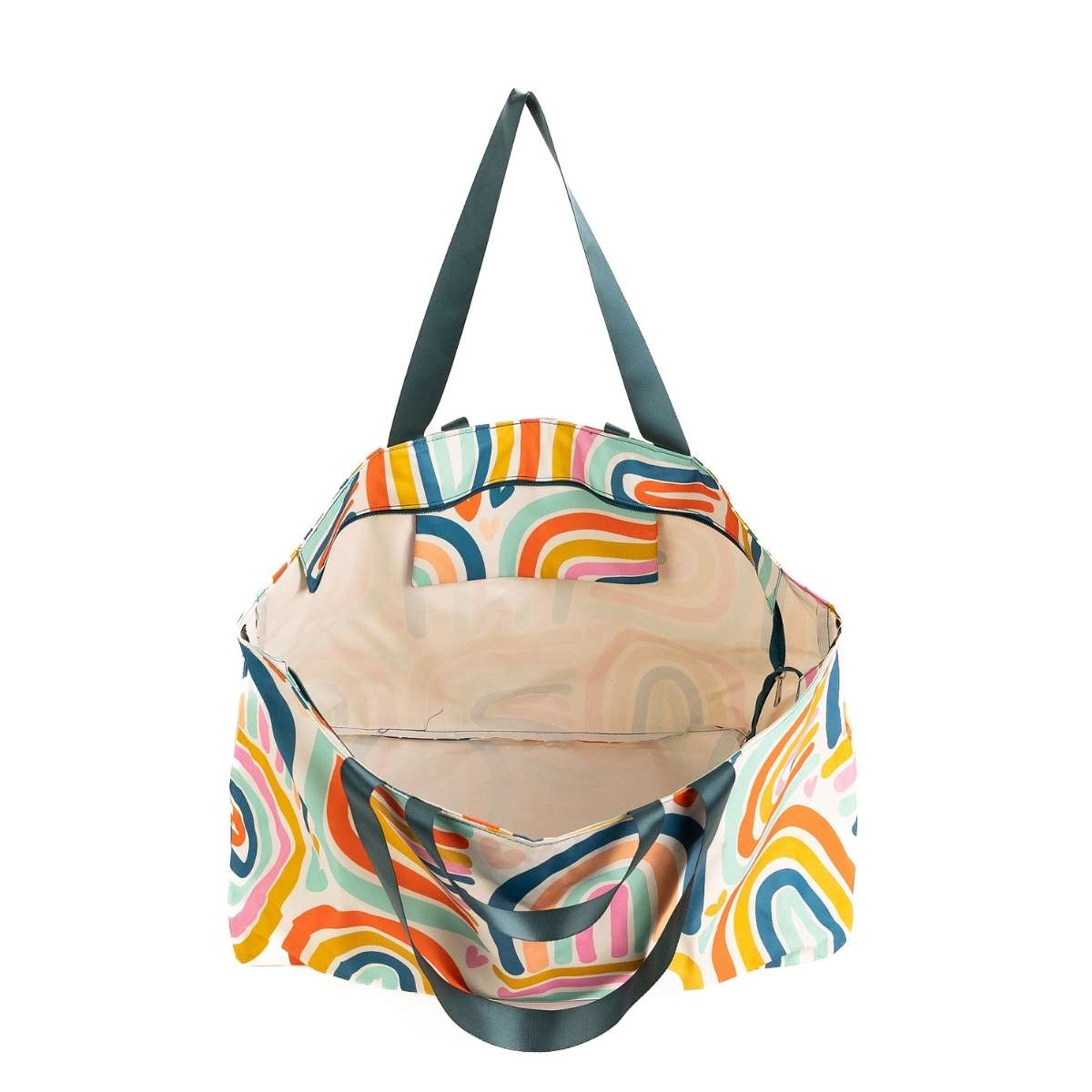 Rainbow Styling Inside Beach Bag Product Shot